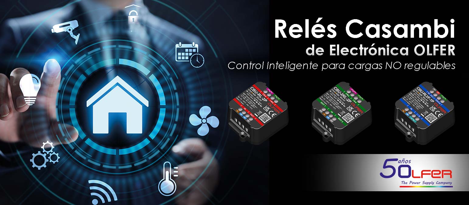 Relés Casambi desarrollados por Electrónica OLFER