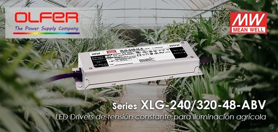 Series XLG-240/320-48-ABV: LED Drivers para iluminación agrícola