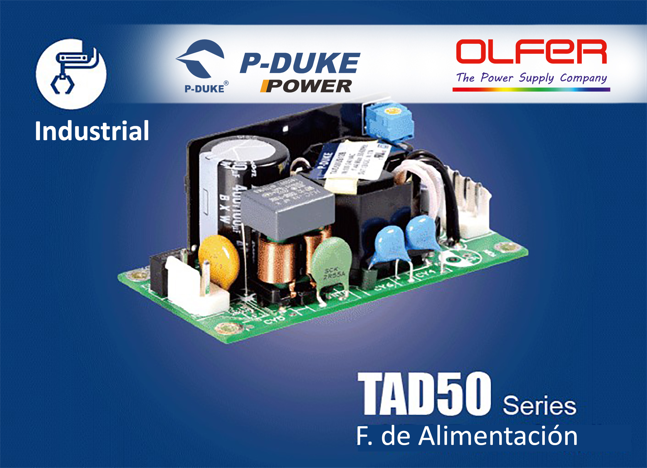 Series TAD-50: Fuentes de alimentación industriales con OVC III