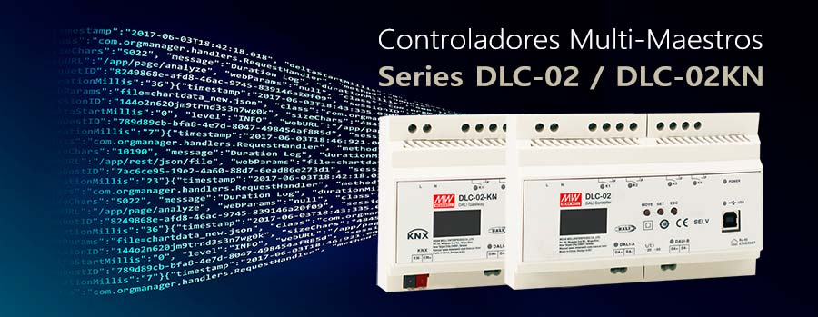 Controladores multi maestros DALI y KNX. Nuevas series DLC-02 y DLC-02KN