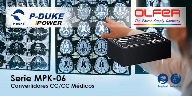 Serie MPK-06: Nuevos Convertidores CC/CC para uso médico