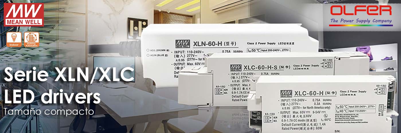 Series XLN/XLC: LED drivers de tamaño compacto